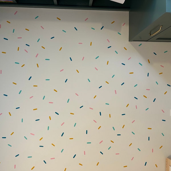 Confetti Wall Decals - Sprinkles Wall Decal Set, Peel and Stick Wall ...
