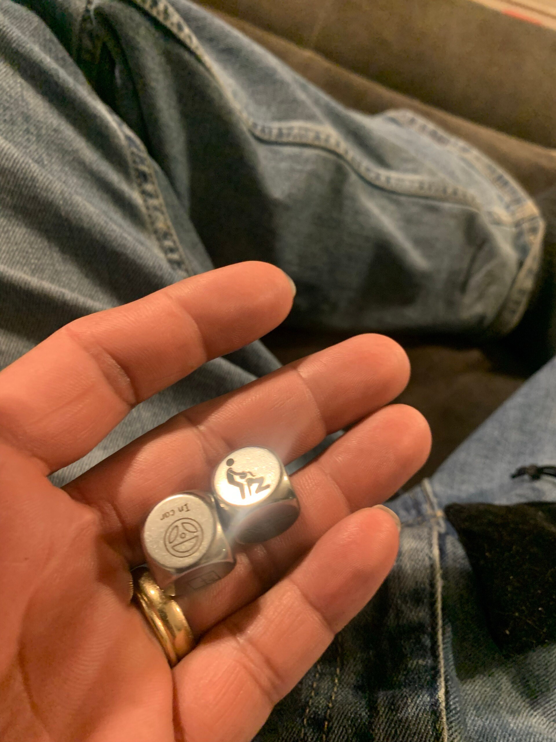 Love Connection Position & Location Selector Dice Set - Couples Intimate Game - Custom Engraved Pair - Personalized Locations and Positions