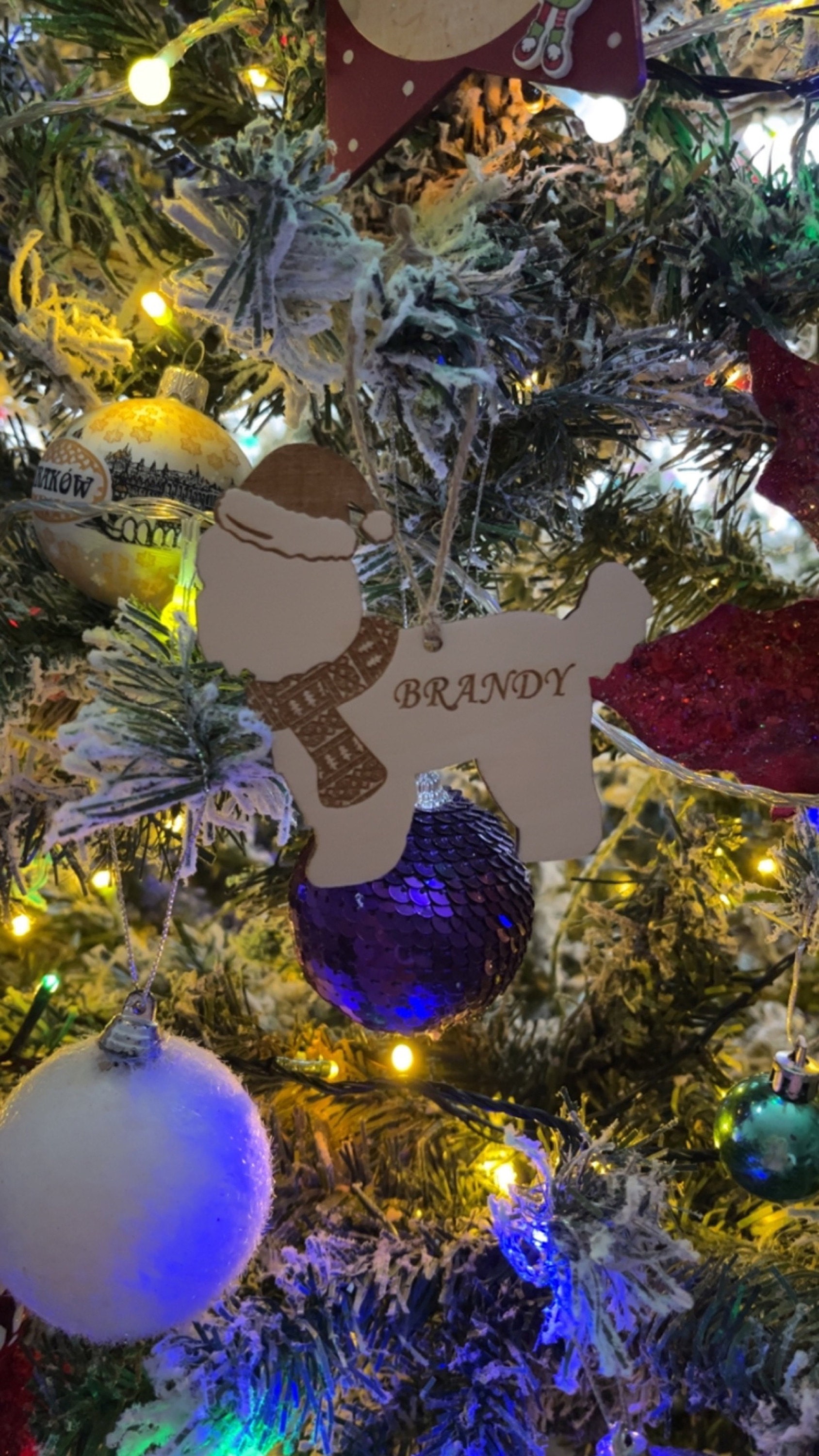 Custom Christmas Dog Decoration