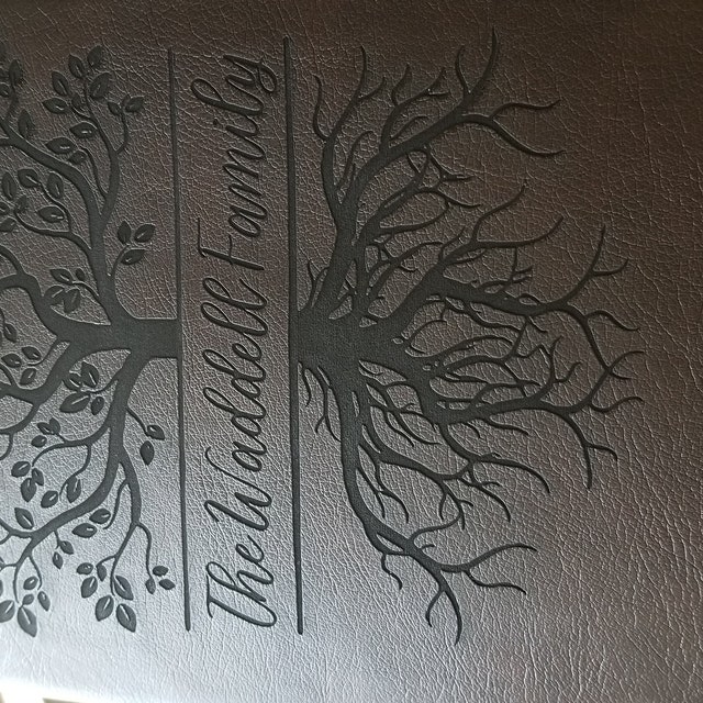 PERSONALIZED Family Tree Journaling Bible ESV Large Print Brown Cover Wedding Guestbook Idea - Etsy