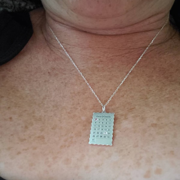 Calendar Birthstone Necklace By Caitlyn Minimalist Engraved Birthday calendar-birthstone-necklace-by-caitlyn-minimalist-engraved-birthday