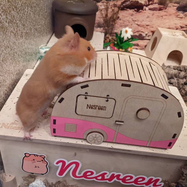Picture of Custom Hamster Hideout/ Hamster RV Party/ Cage Accessory/ Memorable ...