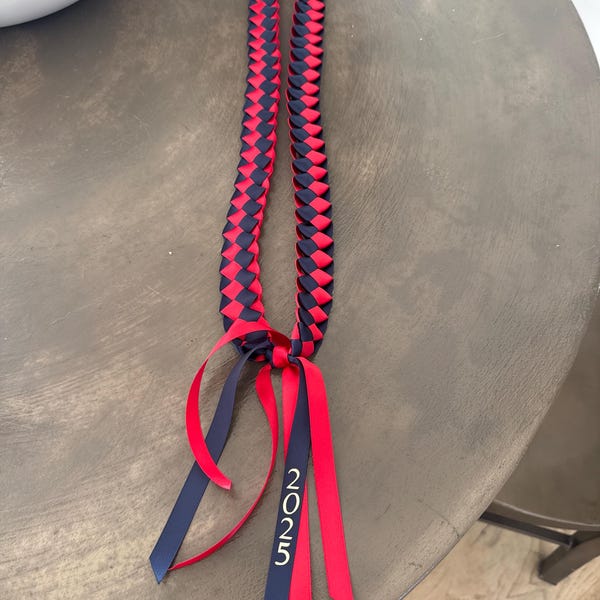 Royal Blue Ribbon In Graduation Graduation Ribbon Lei 2026 Pick 2 COLORS Black Green Burgundy Orange ...