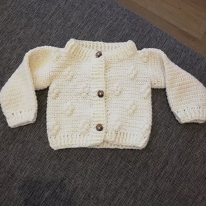 Crochet PATTERN Cotton Flower Cardigan sizes From 1-2y up - Etsy