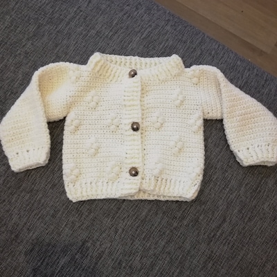 Crochet PATTERN Cotton Flower Cardigan sizes From 1-2y up to 10y ...