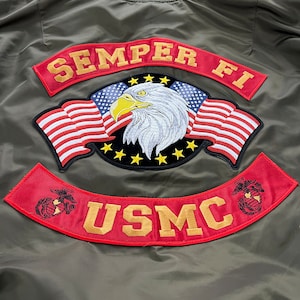 USMC Semper Fi Set of Rockers