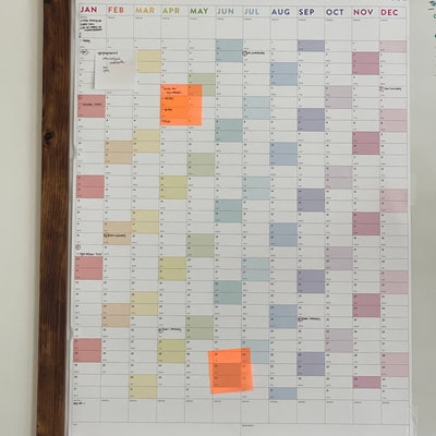 PRINTABLE 2024 Wall Calendar Digital PDF Instant Download 2024 Wall ...