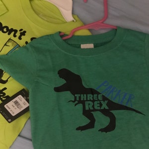 Dinosaur Birthday Shirt Dinosaur Third Birthday Shirt - Etsy