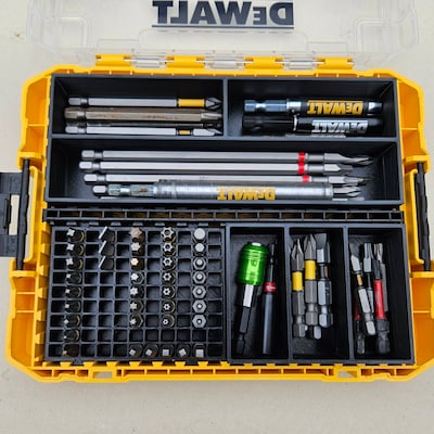 Inserto Organizador Para Caja ToughCase Mediana De DEWALT (9 Compartimentos) - GarageInOrder