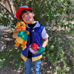 ga verder visie Makkelijk te lezen 3 pc Child's Unisex Ash Ketchum Pokémon Trainer Costume. - Etsy Nederland