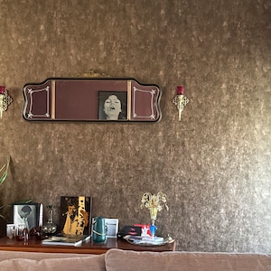 Modern Distressed Beige Shinny Wallpaper, 3D Textured Wallpaper, Decorative Wallcovering, Vinyl Covering, Non-Adhesive Non-Peal & Stick