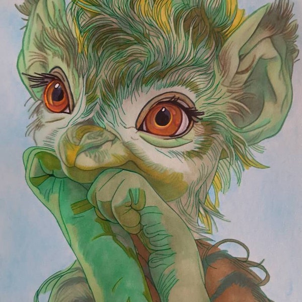 47 Cute Animals Digital Coloring Book, Fantasy Animals Coloring Page