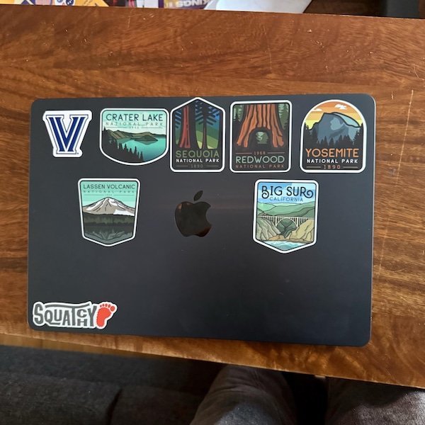 National Park Sticker Set: Waterproof Vinyl Decals - Etsy