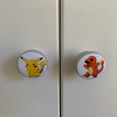 POKEMON GO KNOBS Handmade Drawer Pull Kids Room Decor Boys Girls Four
