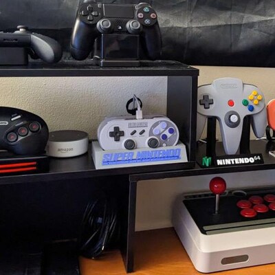 Super Nintendo SNES 8bitdo Pro SN30 SF30 Controller Display Stand 3D ...