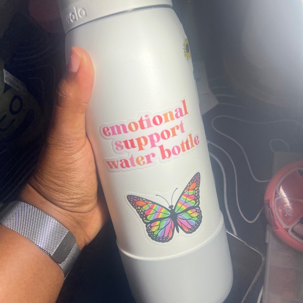 Emotional Support Water Bottle Sticker / Mental Health Sticker / Funny ...
