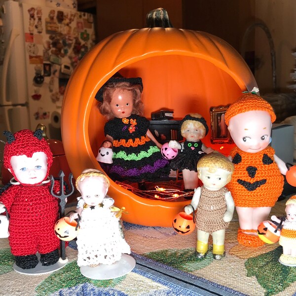 Dollhouse Art Creepy Mini Painting Halloween Miniature Picture Framed ...