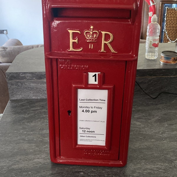 Wall Mounted Red ER Royal Mail Cast Iron Post Box - Etsy