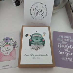 Glückwunschkarte zur Hochzeit VW Käfer Klappkarte mit Etsy.de