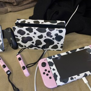 Nintendo Switch Skin // Pink Cow Design // 3M High Quality Full ...