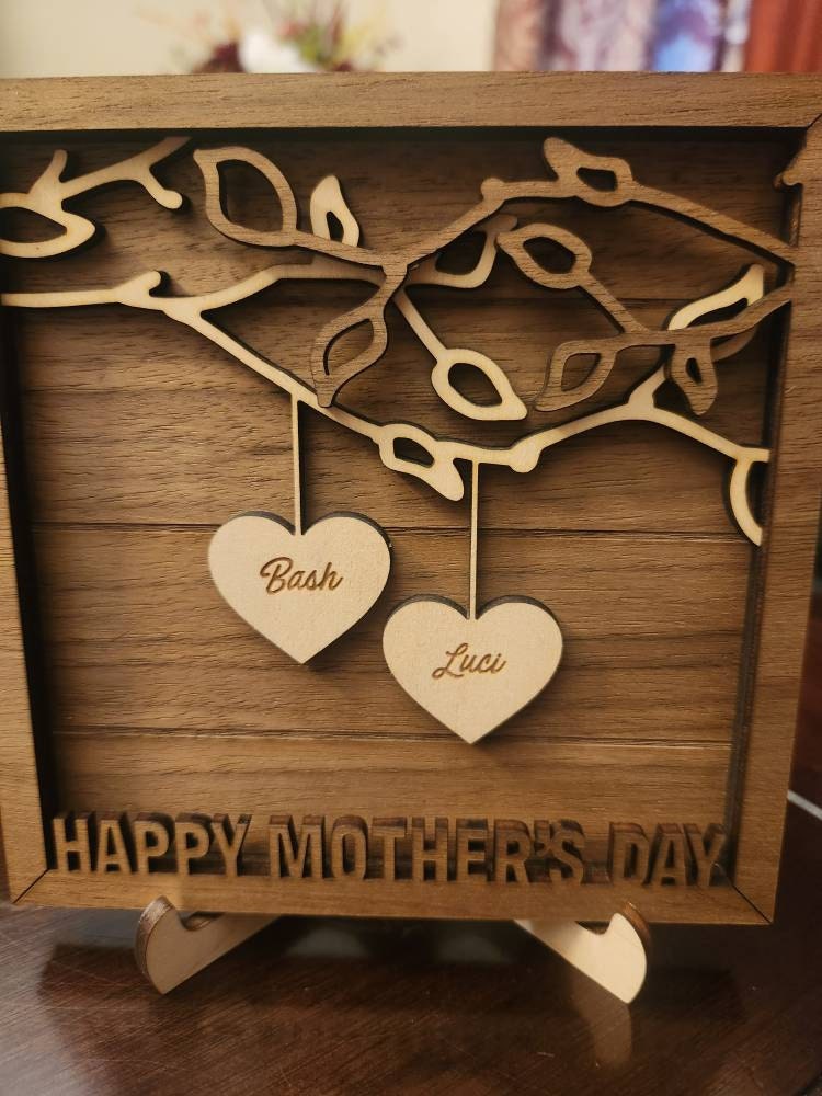 Custom Mother&#39;s Day Gift Personalized Gift from Kids Mother&#39;s Day Present from Children Mothers Day Gift for Grandma Grandchildren Names