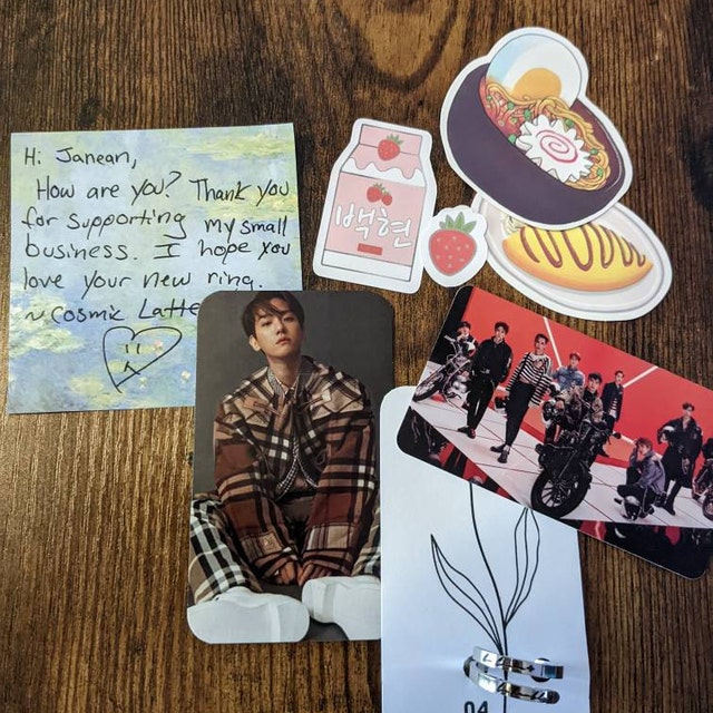 EXO Baekhyun Ring, Silver Baekhyun Affirmation Ring, Be
