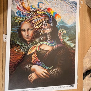 Melty Lisa - 12x16 Inch Art Print by Morgan Mandala, Randal