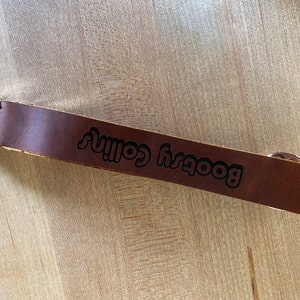 Personalized Distressed Leather Dog Collar With Metal Buckle - Etsy