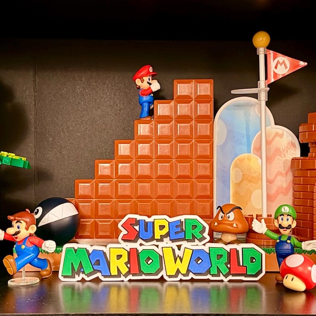 Super Mario World Logo/shelf Display - Etsy