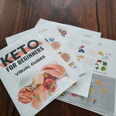 Keto for Beginners: Visual Guides, Printable, Keto Food List, Low Carb ...