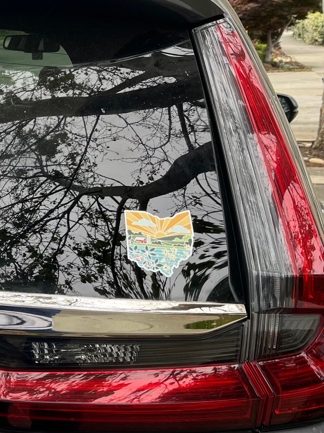 Ohio Durable Sticker | High Quality Bumper Sticker | United States Vinyl Decal | Weatherproof Sticker | Water Bottle Sticker | 3&quot;