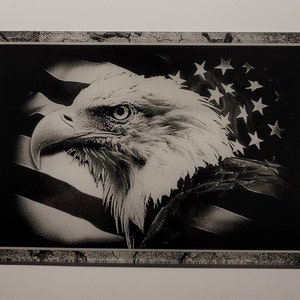 Glowforge Digital Laser Ready Design File - Ameican Flag Eagle ...
