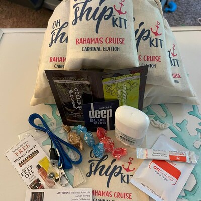 Set of 10 Oh Ship Kit Cruise Survival Kit Bags Bachelorette Cruise ...