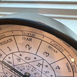 Spiritual Symbols Wall Clock, Star of DAVID Clock, Sacred Symbol Magic ...