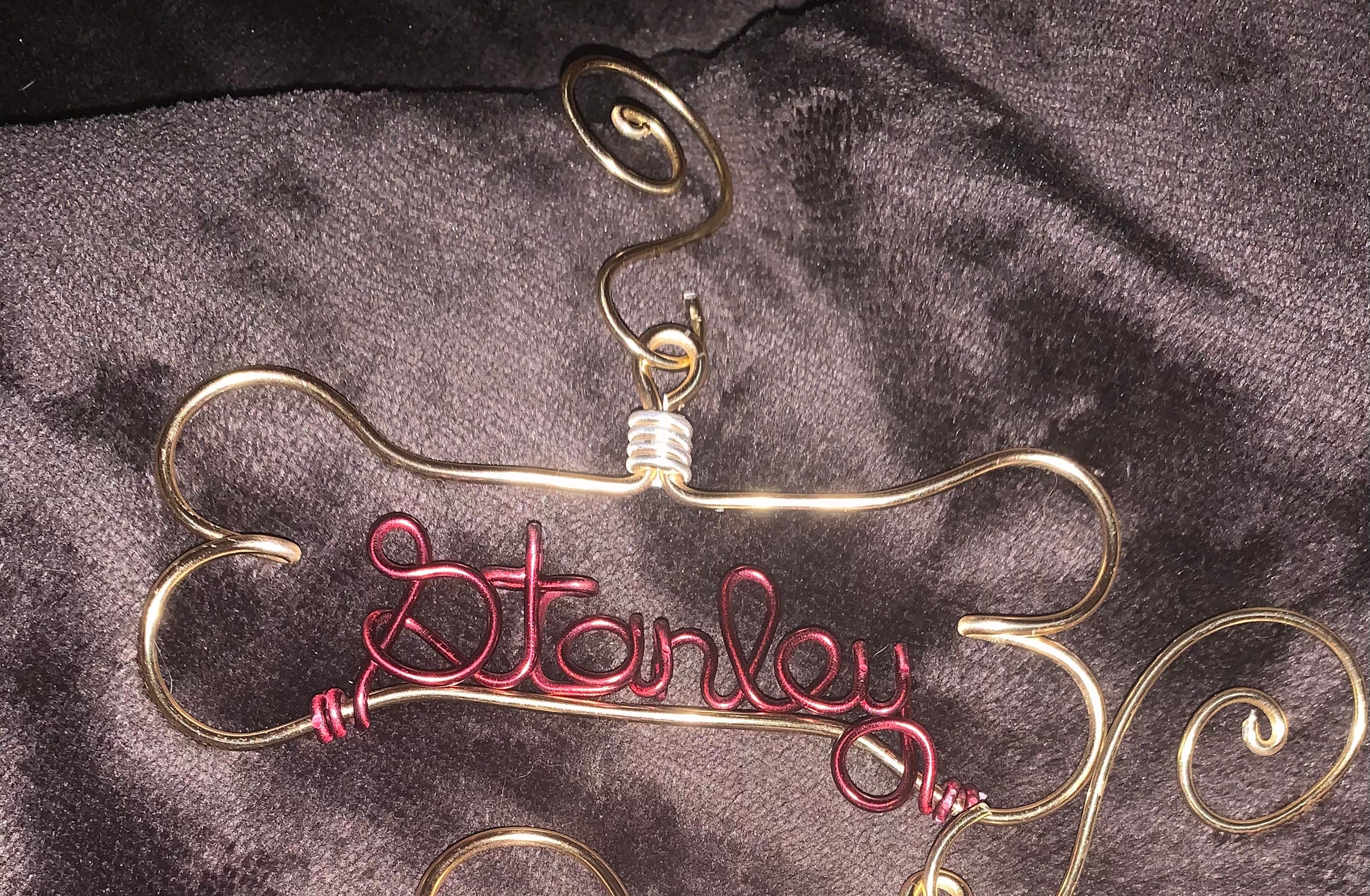 Personalized Pet Ornament - Handcrafted Wire Dog Bone with Pet&#39;s Name - Dog Christmas Gift, Unique Dog Ornament, Hand Shaped Wire Decor