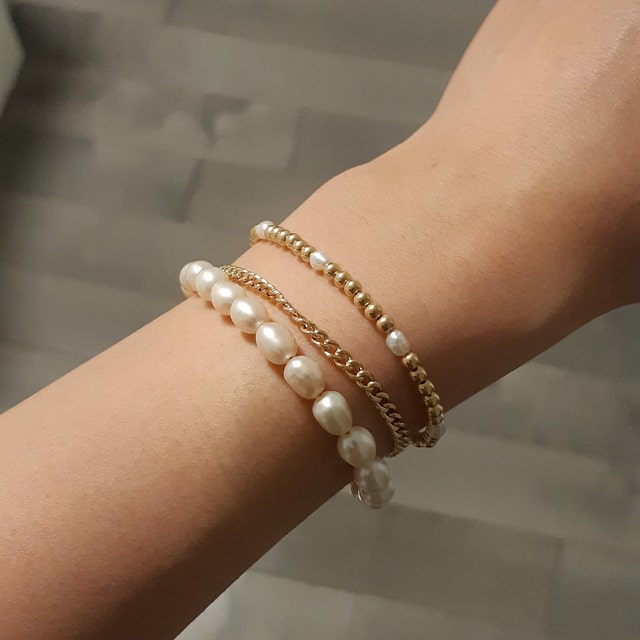 Unique pearl bracelet clearance