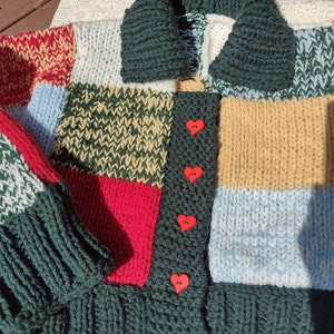 トップス UND MIX YARN PATCHWORK KNIT CARDIGAN UND MIX YARN PATCHWORK KNIT CARDIGAN（カーディガン/ボレロ）｜Ameri