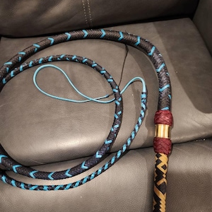 Fouets contrebande 8 pieds 16 tresses nylon paracorde Bullwhip poignée