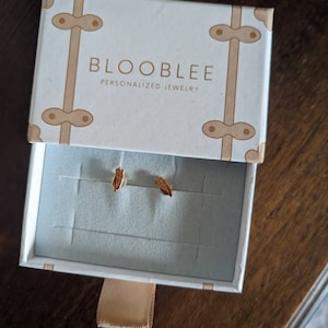 Customer photo, Corn Cob Stud Earrings