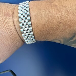 「ミリ」 Gold Stainless Steel Men's Bracelet Men's Presidential Jubilee