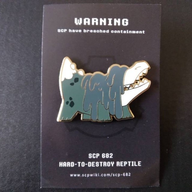 Hard to Destroy Reptile SCP 682 Hard Enamel Gold Pin -  Canada