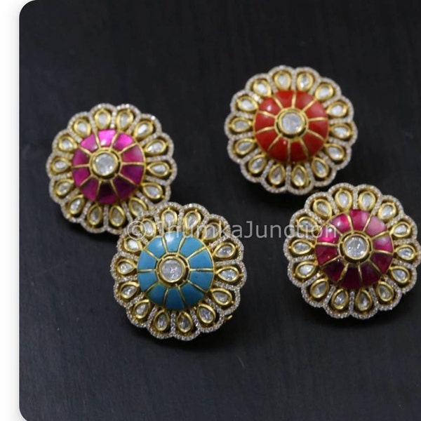 Royal Polki & Kundan Statement Necklace main image 1