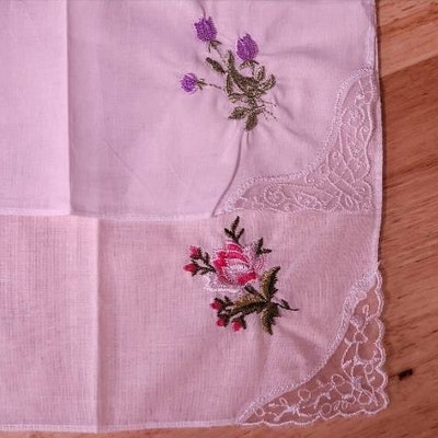 Set of 6 New Vintage Style Floral Handkerchiefs Every Assortment is ...