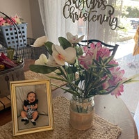 Custom Baptism Centerpieces Girl Baptism Centerpieces Girl Baptism ...