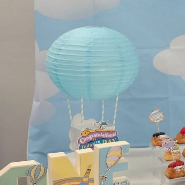 Hot Air Balloons/oh the Places You’ll Go Inspired/seuss Inspired 3d ...