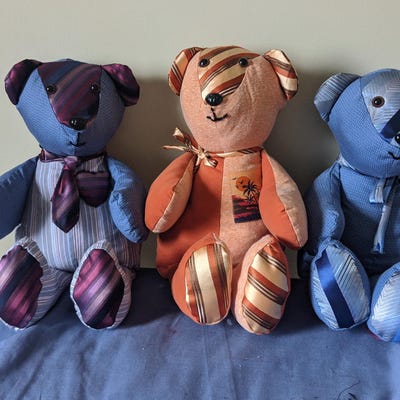 MINI Memory Bear Pattern 8 noelle Bear With VIDEO Tutorial Teddy Bear ...