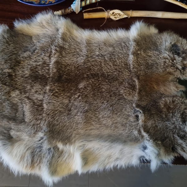 Ritual Altar Cloth, Viking Raven, Block Printed Rabbit Hide. - Etsy