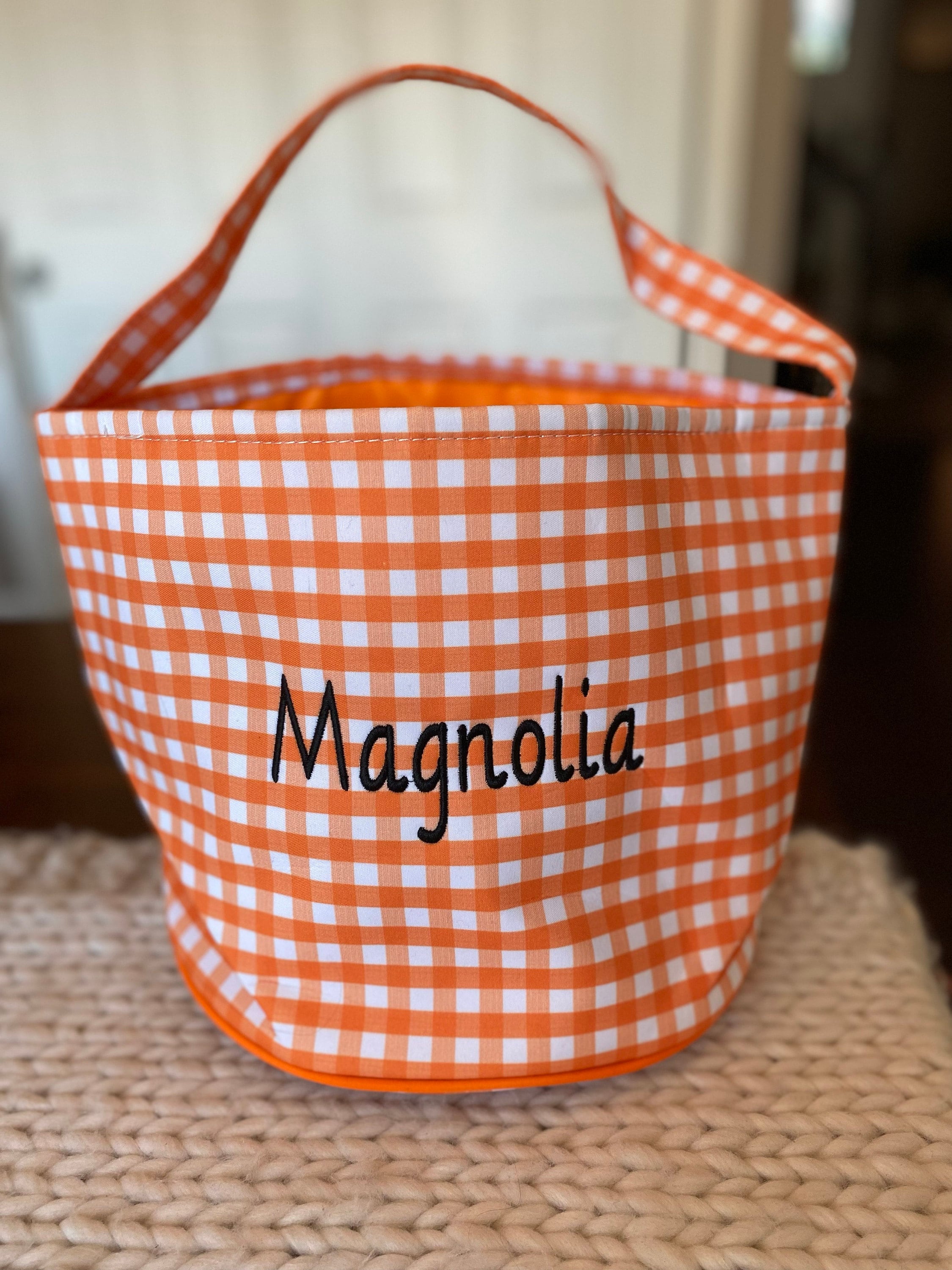 Trick or treat bag, Trick-or-treat bucket,  Halloween Bucket, Personalized, Halloween Basket, monogram, trick-or-treat, Halloween bag