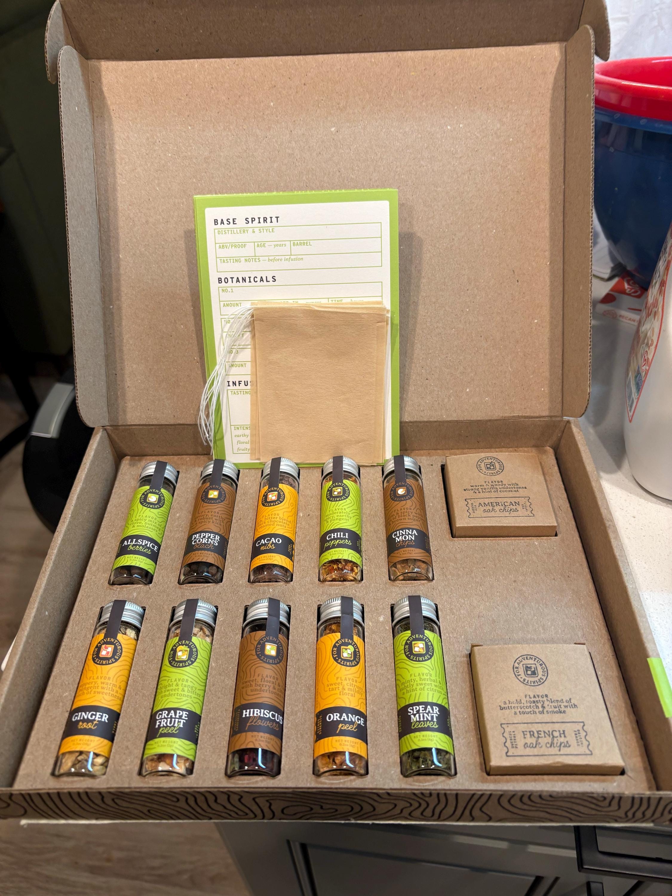 Unique Barware Gift for Dad, Best Whiskey Infusion Kit, Bourbon Birthday Gift for Him, Cocktail Anniversary Present for Husband or Boyfriend