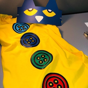 Pete the Cat groovy buttons inspired .SVG PNG and DXF clipart | Etsy